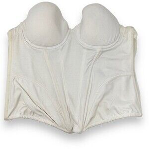 Vintage Jezebel White Corset Women's Sz. 36C